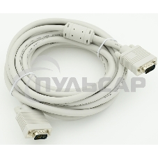 Кабель монитор - SVGA card (15M-15M) 2 filters 5m