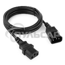 Кабель питания сист.блок-монитор Gembird 1.8м, VDE(0.75мм), черный, с зазем., пакет PC-189-VDE