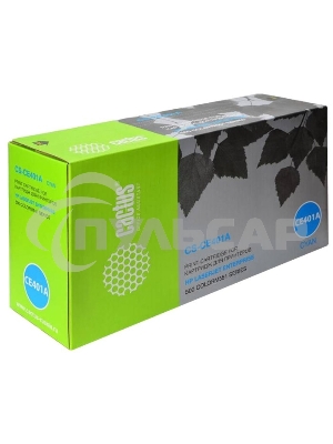 Картридж лазерный Cactus CS-CE401A голубой (6000 стр.) для HP CLJ Color M551 series