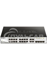 Коммутатор D-Link Gigabit Smart Switch with 16 10/100/1000Base-T ports and 4 Gigabit MiniGbIC (SFP) ports
