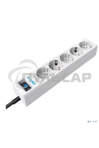 Сетевой фильтр ZIS PILOT Surge protector Pilot SG5 5 outlets (GP), 10A / 2.2kVt, automatic circuit-breaker, 5 m