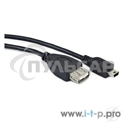 Кабель Gembird/Cablexpert A-OTG-AFBM-002 AF/Mini-BM, 0.15м, пакет