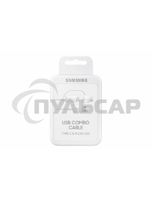 Кабель Samsung EP-DG930DWEGRU USB-microUSB/ USB Type-C белый 1.5м