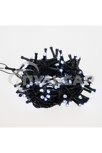 Гирлянда светодиодная универсальная Уличная 100 LED БЕЛЫЕ 10 метров с контроллером