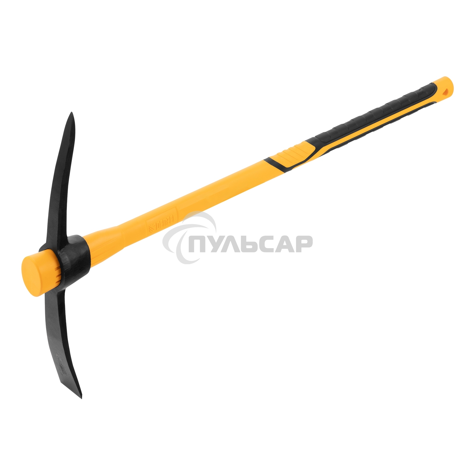 Кирка 2000 г, узкая, фиберглассовая обрезиненная рукоятка 900 мм Denzel