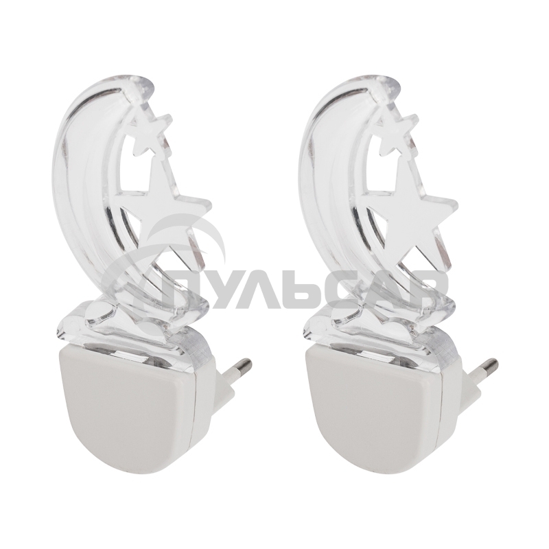 Комплект (2шт./уп.) Ночник светодиодный ЛУННАЯ НОЧЬ BLUE (питание от сети AC 230 В/50 Гц)