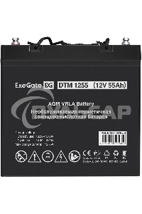 Батарея ExeGate DTM 1255 (12V 55Ah, под болт М6)