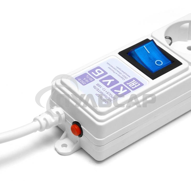 Сетевой фильтр PowerCube Фильтр-удлинитель (SPG(5+1)-16B-5M) 6 розеток, 5м,16А/3,5кВт, белый