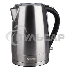 Чайник электрический Vitek VT-7000 1.7л. 2200Вт серебристый (корпус: металл)