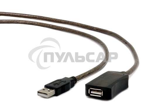 Кабель-удлинитель USB2.0 активный Gembird/Cablexpert UAE-01-5M, AM/AF, 5м