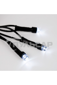 Гирлянда светодиодная универсальная Уличная 100 LED БЕЛЫЕ 10 метров с контроллером