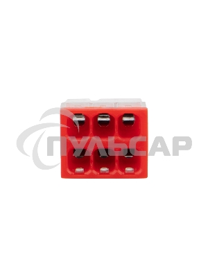 Экспресс-клемма Rexant СМК 2273-206, 6-проводная 0.5-2.5 мм², прозрачная (100 шт./уп.)