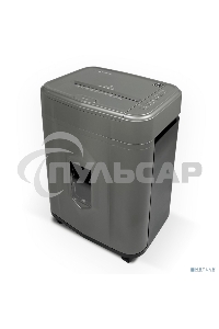 Шредер Heleos АП23-5 серый/серебристый с автоподачей (секр.P-5) фрагменты 145лист. 23лтр. скрепки скобы пл.карты