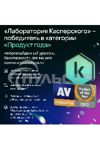 Программное Обеспечение Kaspersky Standard. 1-Device 1 year Base Card (KL1041ROAFS)