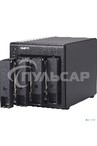 Полка расширения сетевого хранилища без дисков channel QNAP DAS TR-004 4 Bay 2.5/3.5 SATA Type-C USB 3.1 Gen 1 (5 Gb/s ) Direct Attached Storage with Hardware RAID