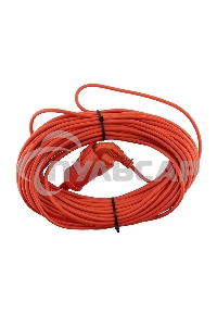 Удлинитель-шнур PROconnect ПВС 2х0.75, 30 м, б/з, 6 А, 1300 Вт, IP20, оранжевый (Сделано в России)