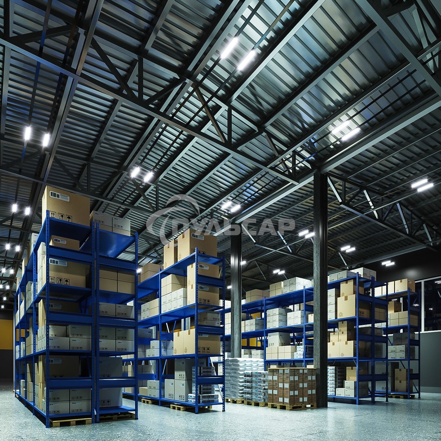 Светильник светодиодный лин Gauss СПП-176 EVO 18W 1980lm 6500K 200-240V IP65 600*76*82мм ИК-сенс и соед в лин LED