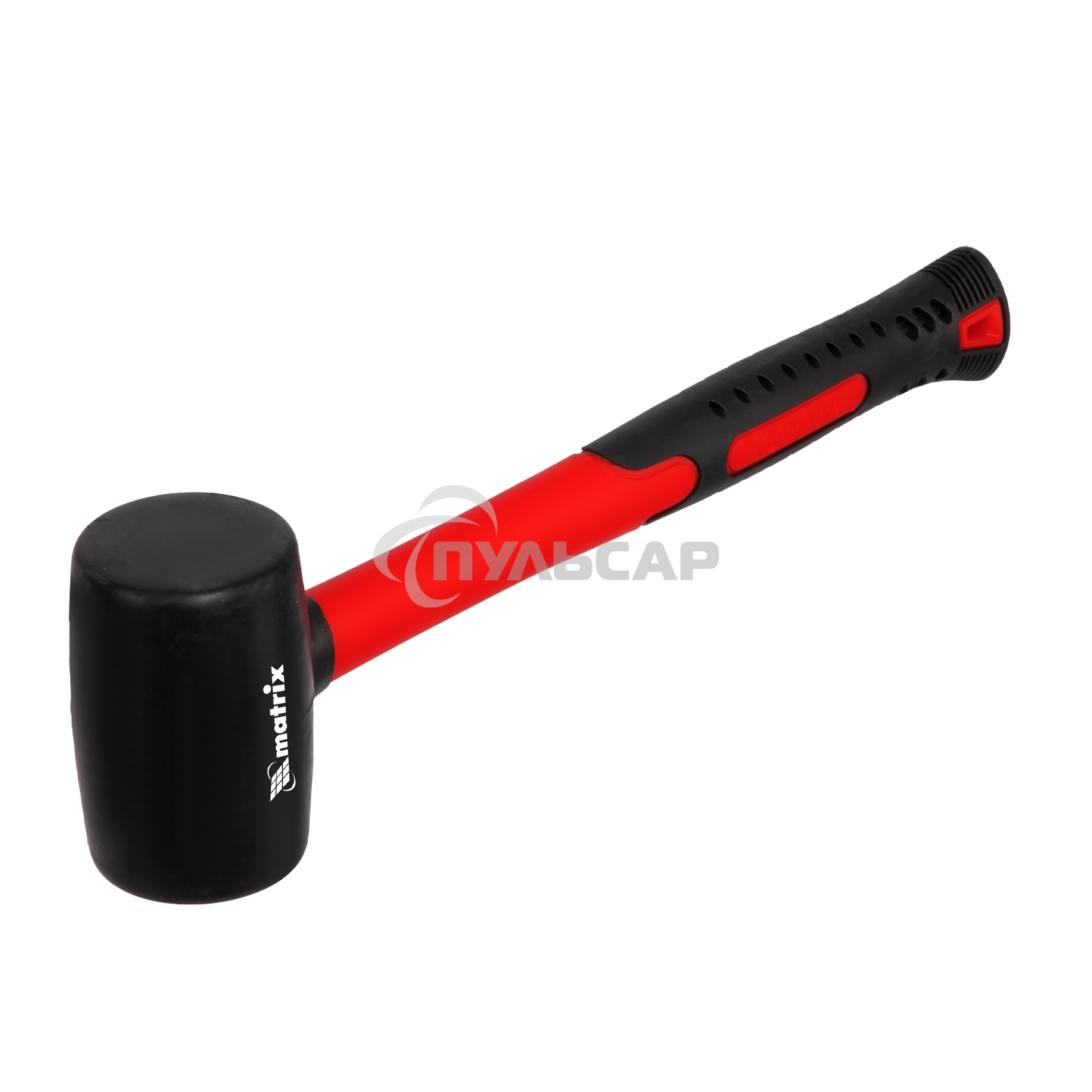 Киянка резиновая Matrix, 225 г, черная резина, фибергласовая рукоятка