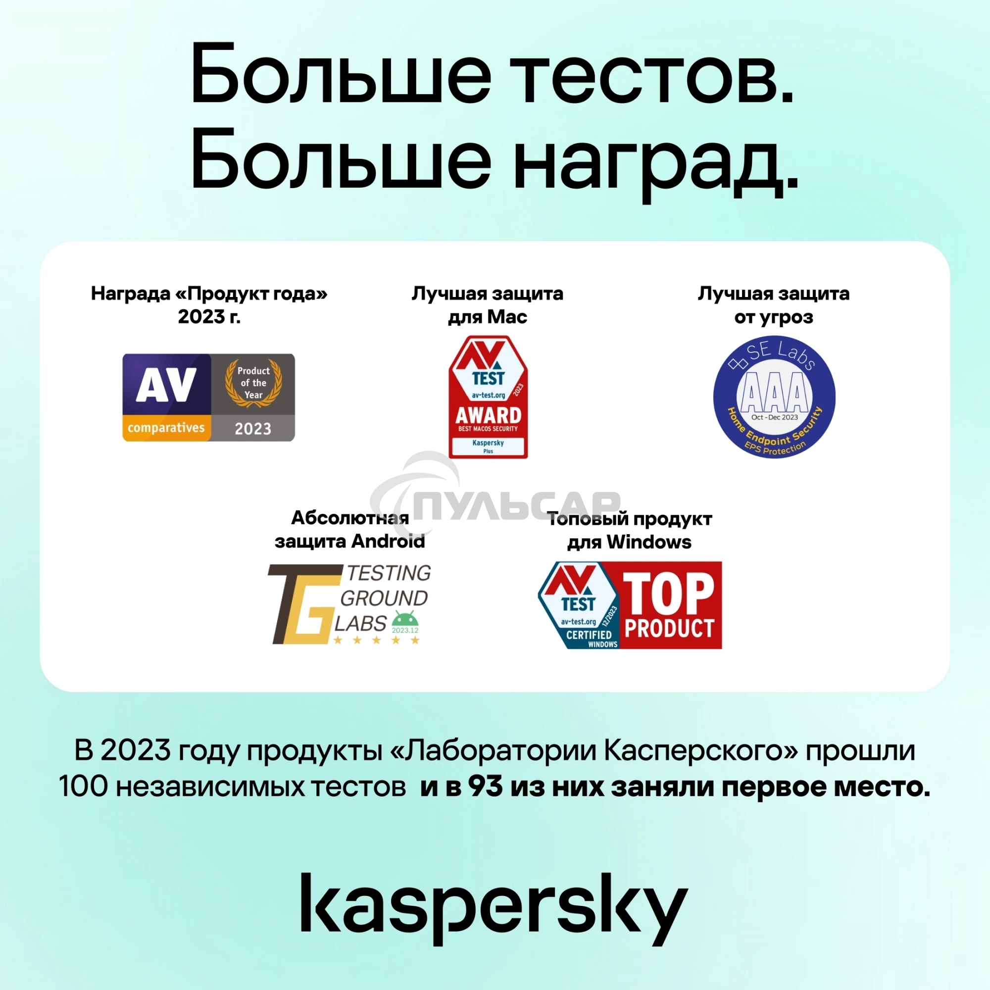 Программное Обеспечение Kaspersky Standard. 1-Device 1 year Base Card (KL1041ROAFS)