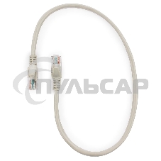 Патч-корд UTP Cablexpert кат.5e, 0.5м, литой, многожильный (серый)