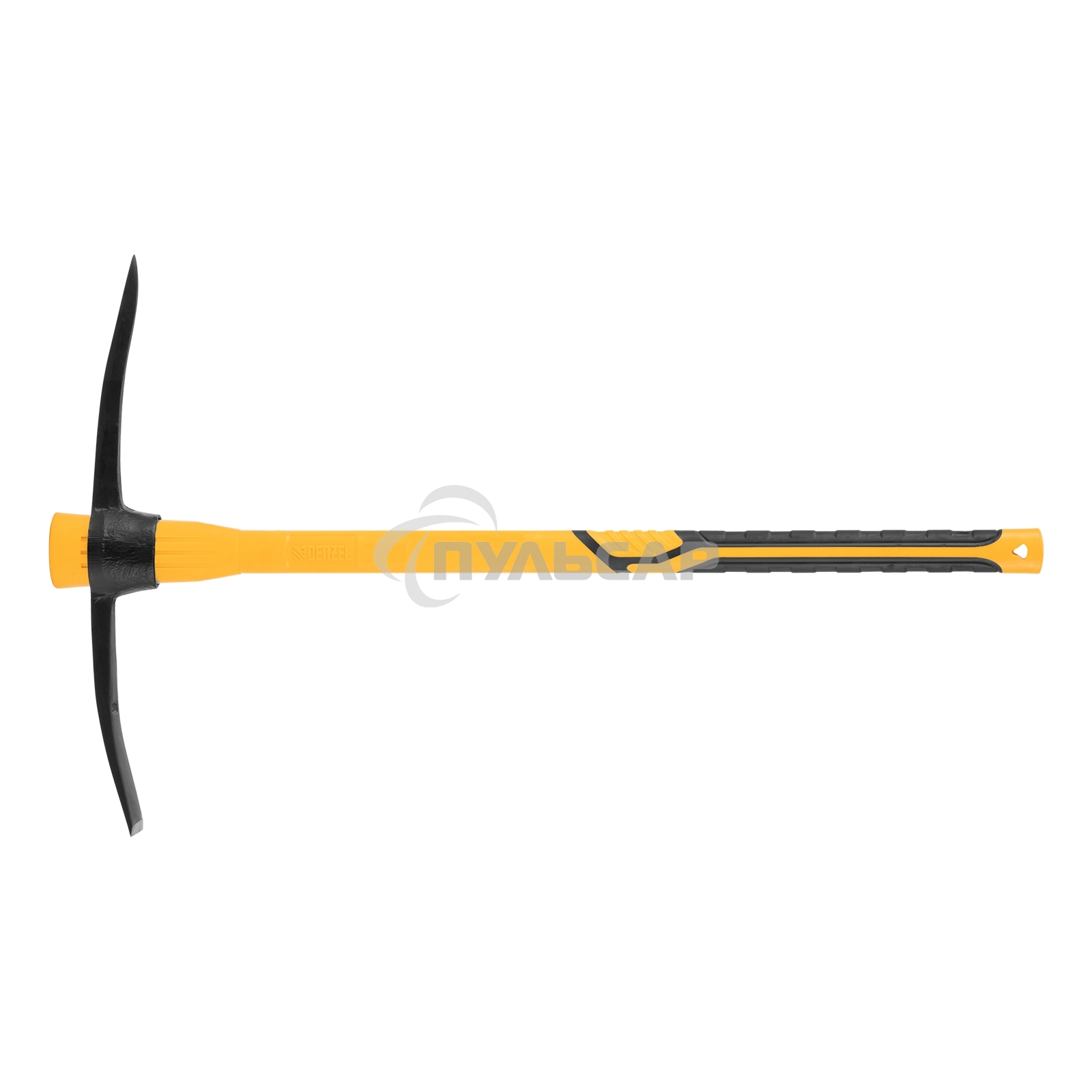 Кирка 2000 г, узкая, фиберглассовая обрезиненная рукоятка 900 мм Denzel
