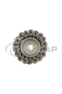 Щетка Matrix для УШМ, 75 мм, М14, Чашка, крученая проволока 0,35 мм