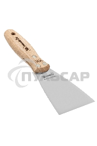 Шпательная лопатка Matrix из нержавеющей стали, 80 мм, буковая рукоятка, EFP