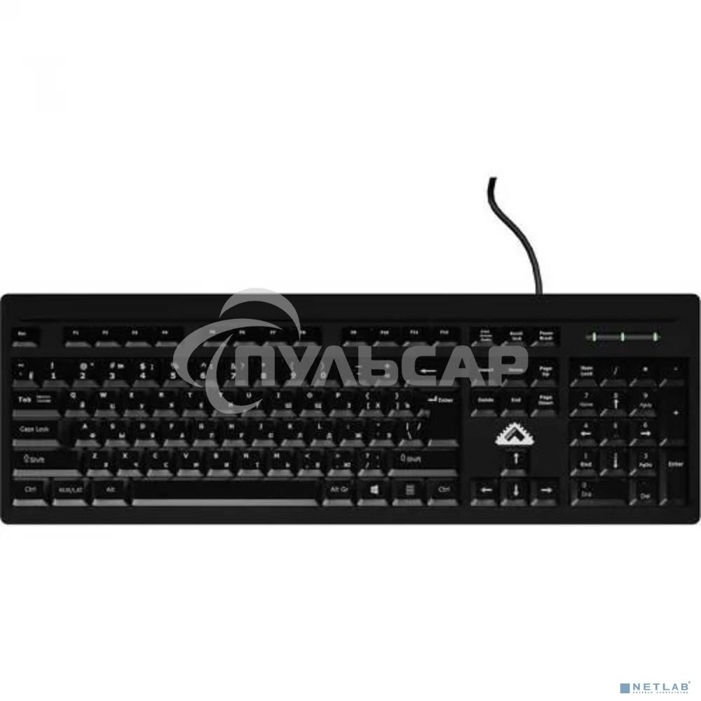 Клавиатура проводная БЕШТАУ КЛ104РУ 104 клавиши, USB, 1,8м, Цвет русской/латинской раскладки (белый/белый) лазерная гравировка, черный МИНПРОМТОРГ (МПТ)