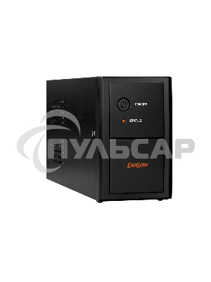 Источник бесперебойного питания ExeGate SpecialPro UNB-650.LED.AVR.EURO 650VA/360W, LED, AVR, 2 евророзетки, черный