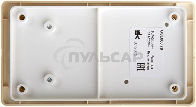 Блок комбинированный GLOSSA розетка+ выкл. 3-кл. беж. SchE GSL000276