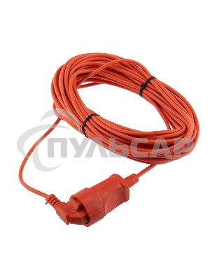 Удлинитель-шнур PROconnect ПВС 2х0.75, 20 м, б/з, 6 А, 1300 Вт, IP20, оранжевый (Сделано в России)