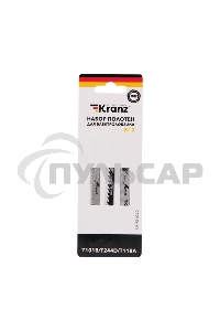 Набор полотен для электролобзика KRANZ № 2 T101B/T118A/T244D (3 шт./уп.) 