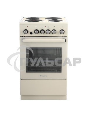 Плита электрическая De Luxe 5004.16э 013 бежевый, конфорок 4 шт, духовка 46 л, гриль, 50 см x 85 см x 50 см