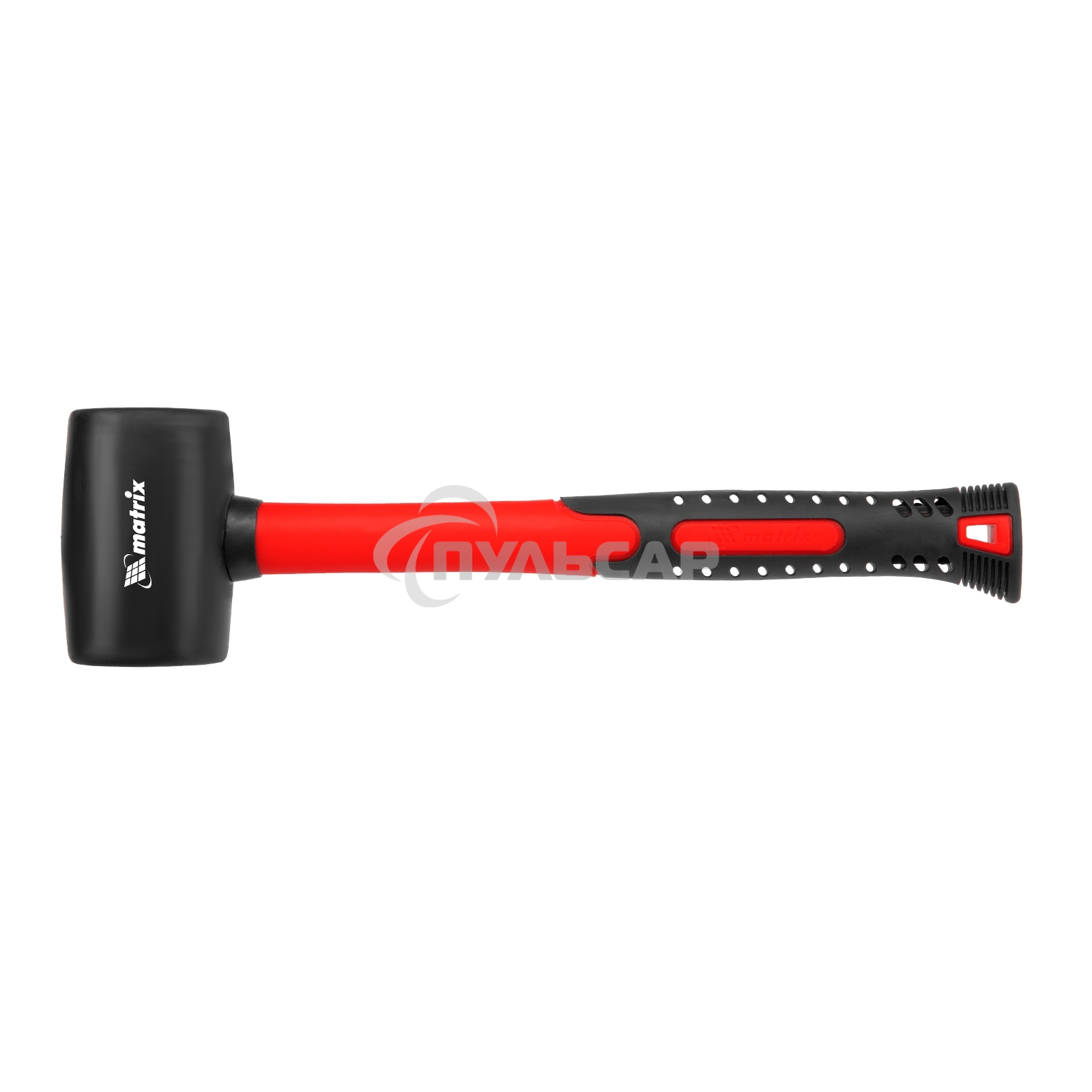 Киянка резиновая Matrix, 225 г, черная резина, фибергласовая рукоятка