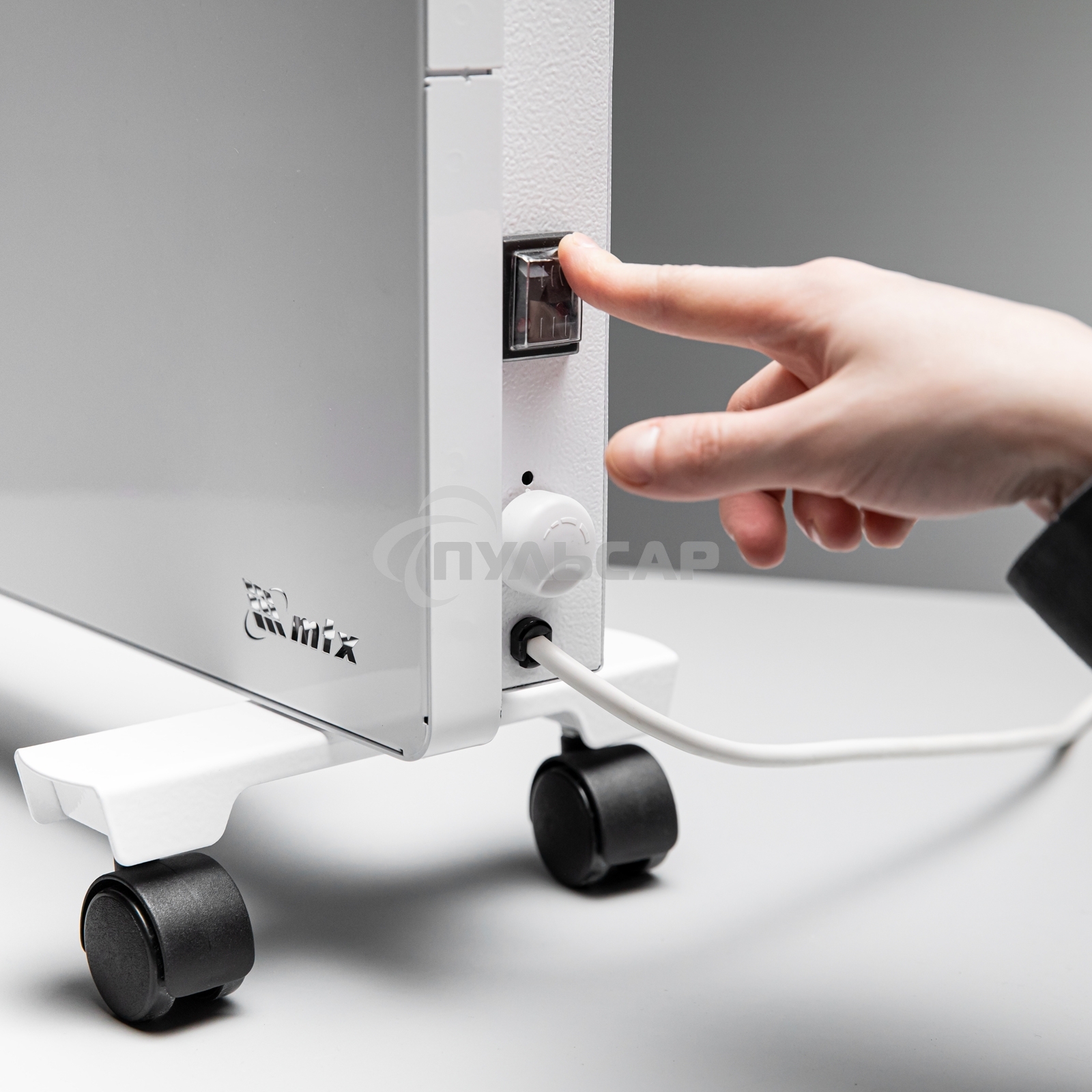 Конвектор MTX КМ-1500.2 белый, 1500 Вт, 20 м2, термостат