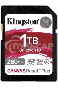 Флеш карта SDXC Kingston SDR2V6/1Tb Canvas React Plus w/o adapter 1Tb