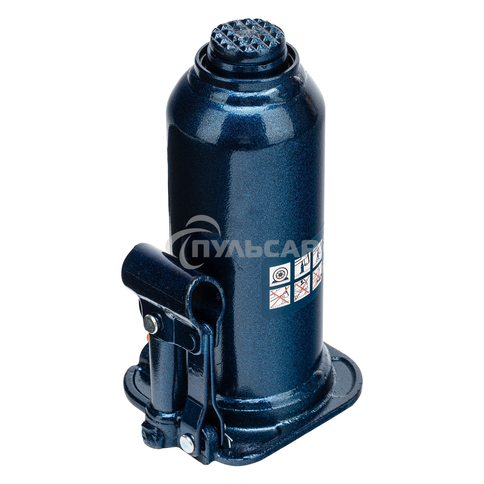 Домкрат гидравлический бутылочный, 12 т, h подъема 227–457 мм Stels