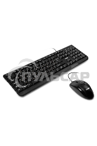 Комплект клавиатура + мышь SVEN KB-S330C черный (104+12Fn)+3кл, 1200DPI)