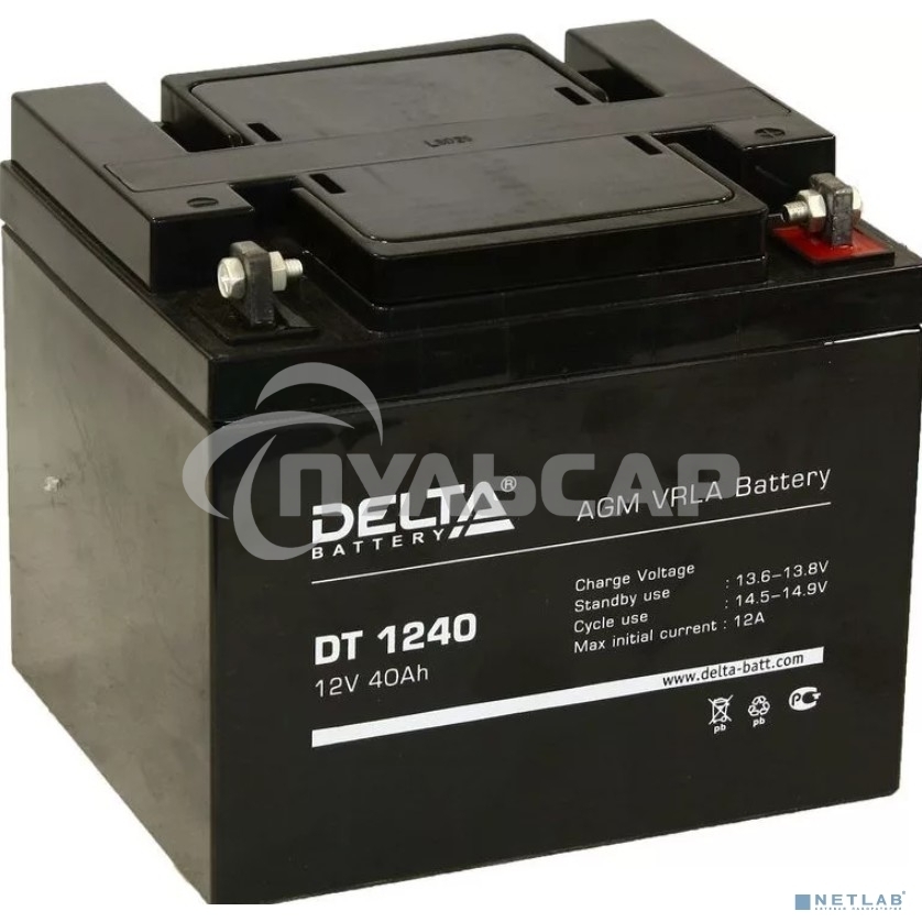 Батарея Delta DT 1240 (12V, 40Ah)