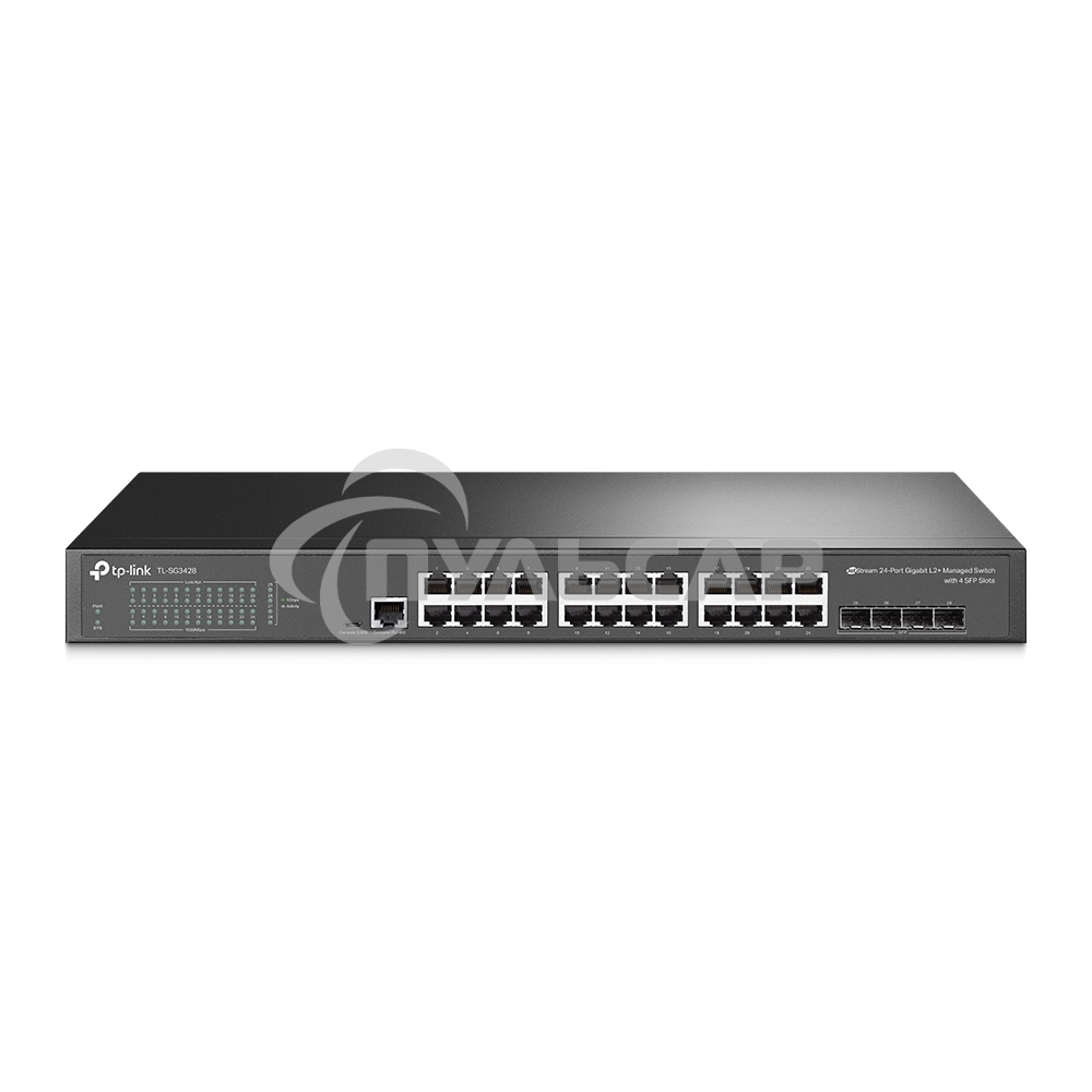 Коммутатор TP-Link JetStream™ 24-port Gigabit L2/L2+ Managed Switch with 4 SFP slots, support SDN controller, abundant L2/L2+ features, 1U rack mountable, full managed via web UI/CLI/Console/SSH/Telnet/SNMP.