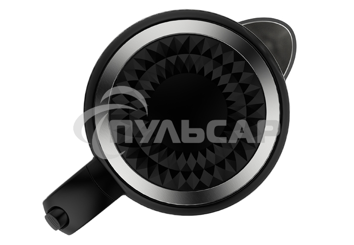 Чайник электрический Centek CT-0020 черный металл 1.7л, 2200W, бесшовная колба, двойные стенки