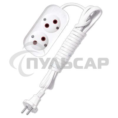 Удлинитель UNIVersal У6-011 ШВВП 2x0,75 2гн. 3м 9631912