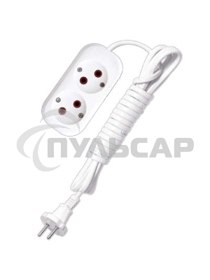 Удлинитель UNIVersal У6-011 ШВВП 2x0,75 2гн. 3м 9631912