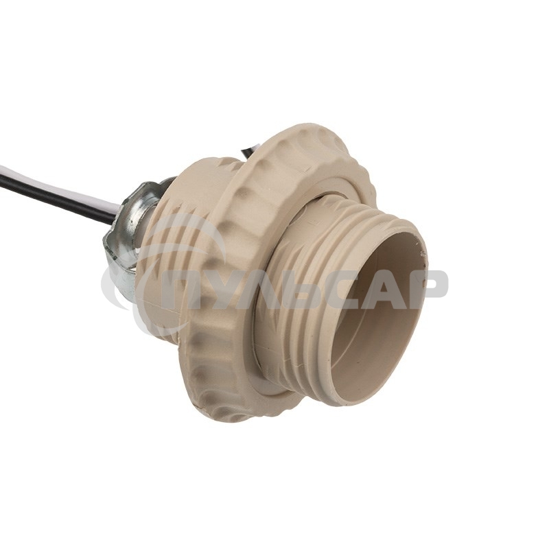 Патрон E27 с проводом 20 см белый Rexant