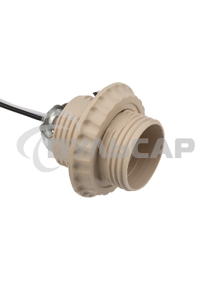 Патрон E27 с проводом 20 см белый Rexant