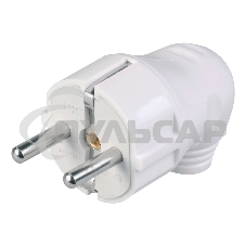 Вилка Iek EVP11-16-01-K01 ВПу11-01-Ст разборная угловая с з/к 16А белая