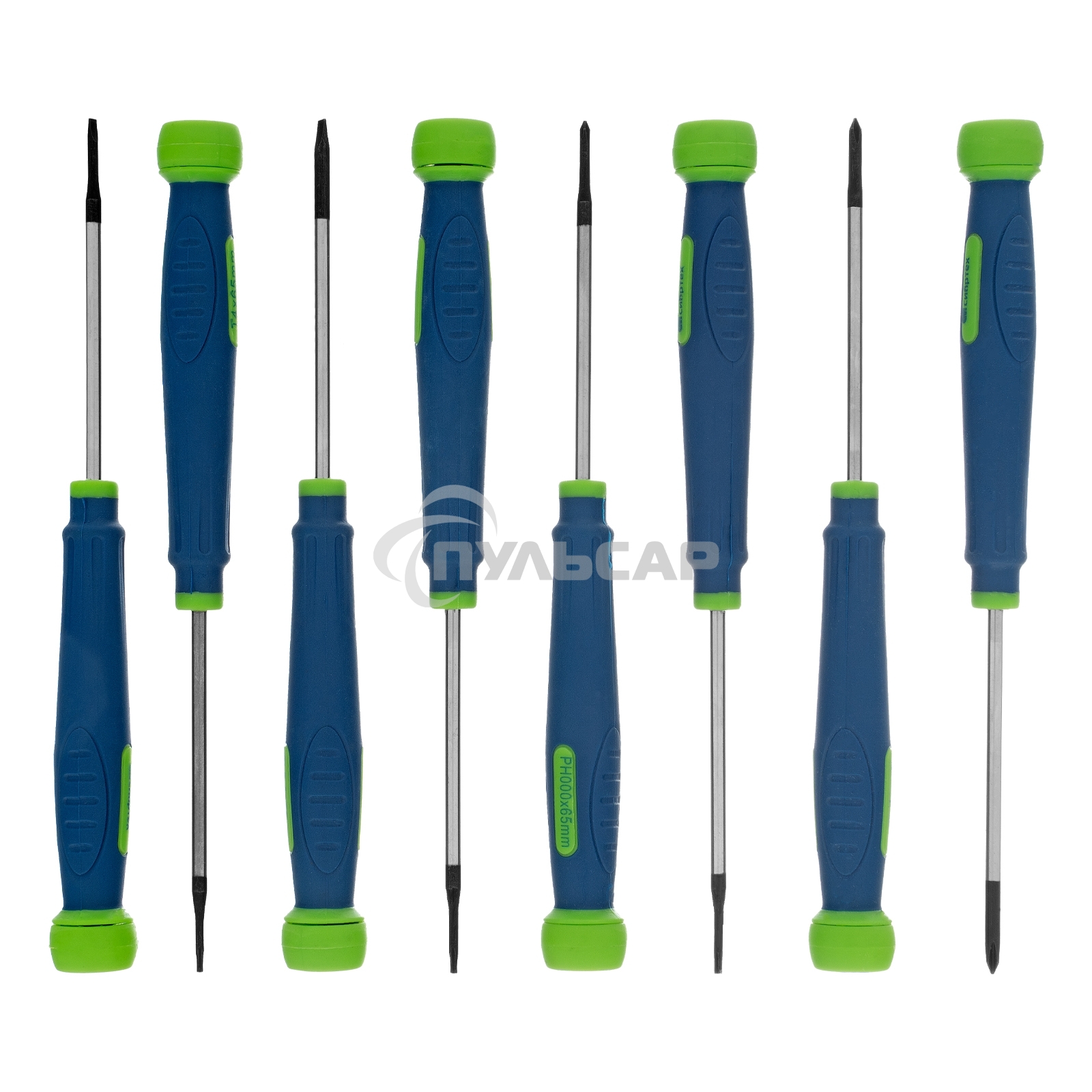 Набор отверток СИБРТЕХ 13378 для точных работ универсальный 8шт crv