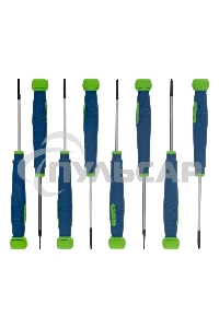 Набор отверток СИБРТЕХ 13378 для точных работ универсальный 8шт crv