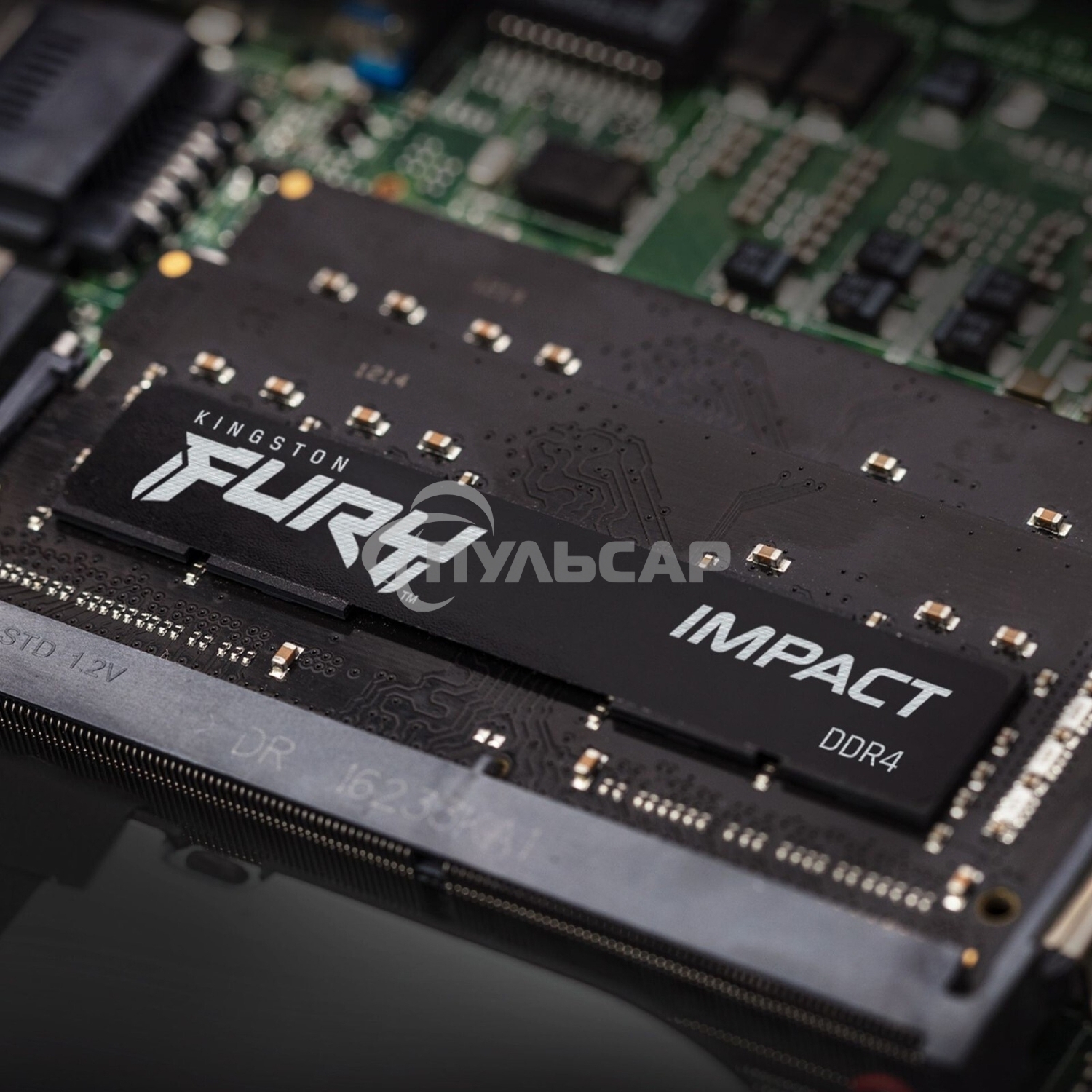 Оперативная память Kingston Fury Impact, DDR5, 8Gb (1x8Gb), 4800MHz, CL38 SO-DIMM