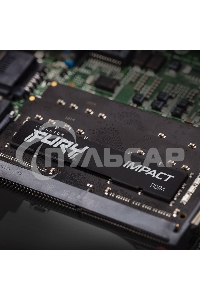 Оперативная память Kingston Fury Impact, DDR5, 8Gb (1x8Gb), 4800MHz, CL38 SO-DIMM